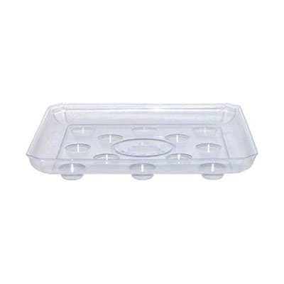 Saucer - Square Clear Heavy Duty