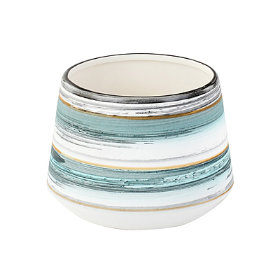 Planter - Blue/Grey Stripe