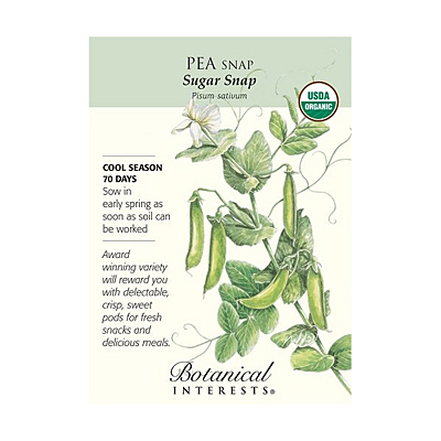 Seeds - BI Pea Snap Sugar Snap Org
