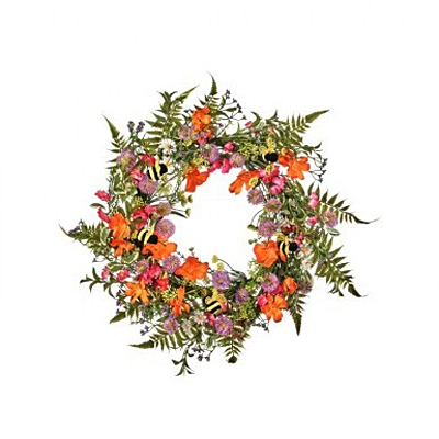 Wreath - Summer Bloom with Bee