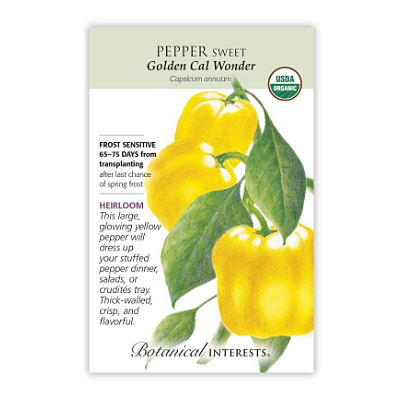 Seeds - BI Pepper Sweet Golden Org