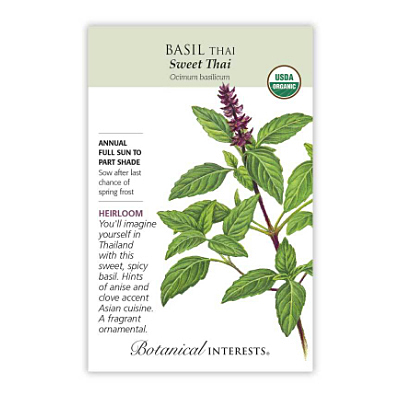 Seeds - BI Basil Sweet Thai Org