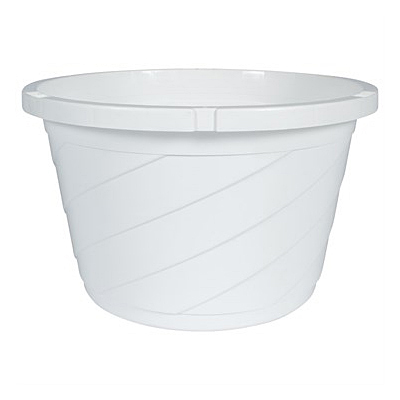 Euro Swirl Hanging Basket - White