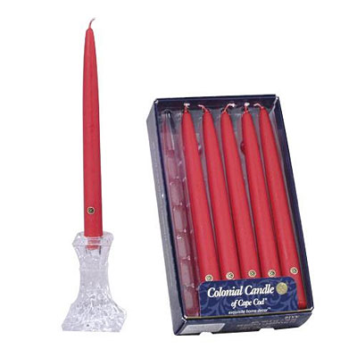 Colonial Candle Classic Taper - Red