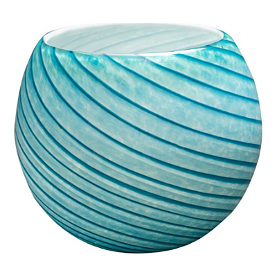 Planter - Orb Teal Swirl