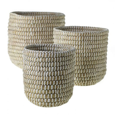 Basket - Tejida  White