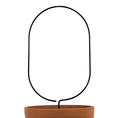 Black Metal Trellis - Oval