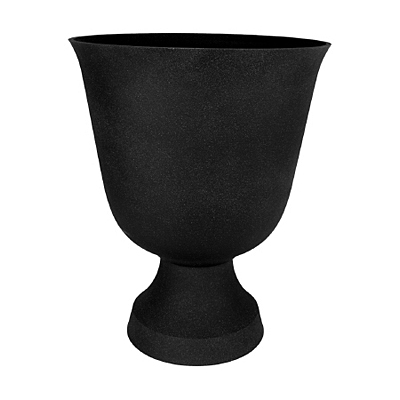 Tribeca Urn - Black Lava Stone