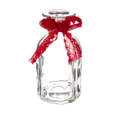 Glass Vase with Bow