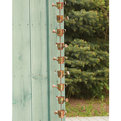AG Flamed Watering Can Rain Chain