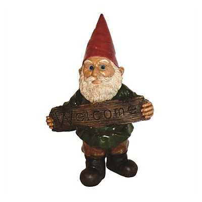 MC Welcome Gnome Resin Statue