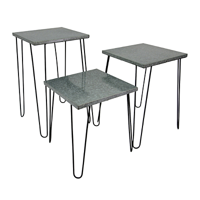 Table - Wezler Side Antique Zinc