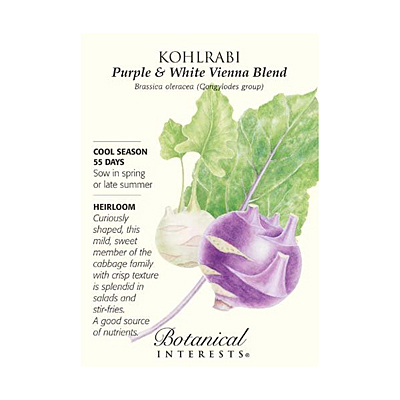 Seeds - BI Kohlrabi Purple and White Vienna