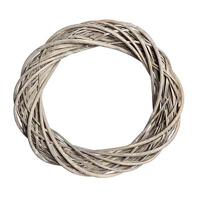 Wreath - Wicker Whitewash
