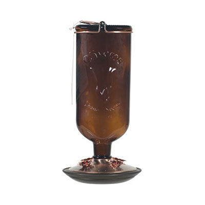 Woodstream Hummingbird Feeder - Red Antique Bottle