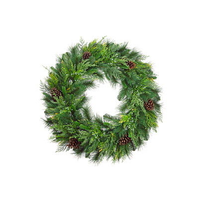Wreath - Cedar/Pine/Cones/Berries