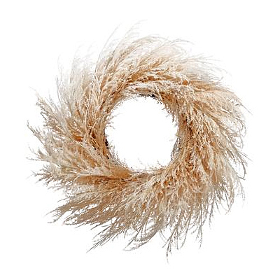 Wreath - Pampas Grass, Beige
