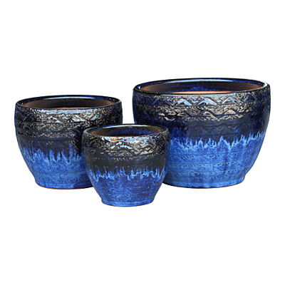 Yama Toga Bell Planter - Cascadia Blue