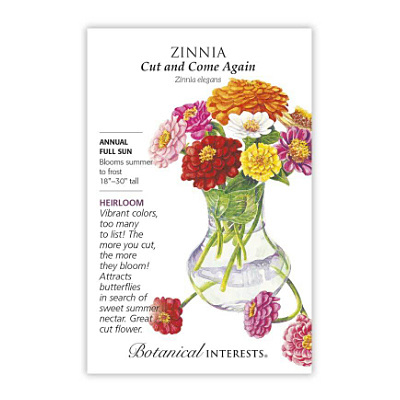 Seeds - BI Zinnia Cut and Come Again