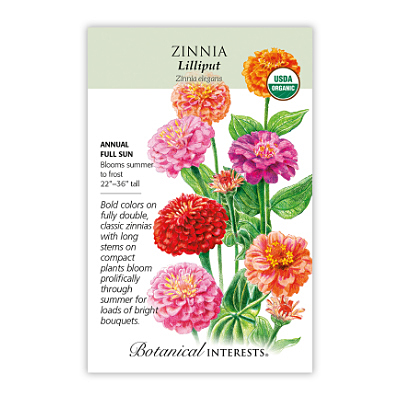 Seeds - BI Zinnia Lilliput Org