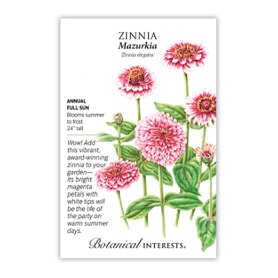 Seeds - BI Zinnia Mazurkia